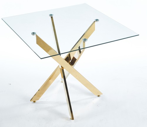 Dining table cross metal leg - w/cross,